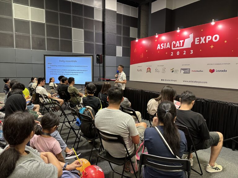 Webster speaking at asia cat expo 2023